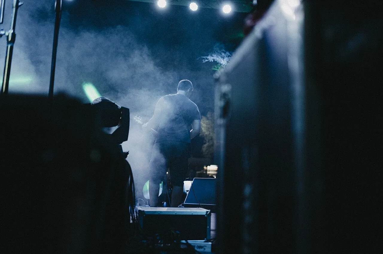 Concierto al aire libre de noche