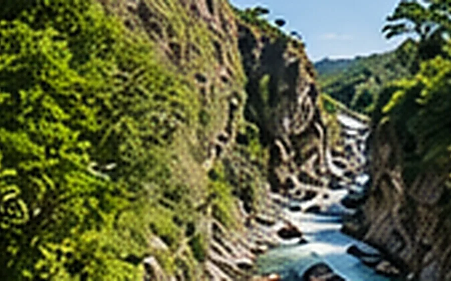Sendero junto a un río